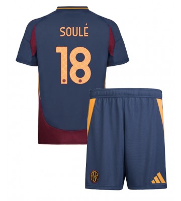AS Roma Matias Soule #18 Tredje Kläder Barn 2024-25 Kortärmad (+ Korta byxor)